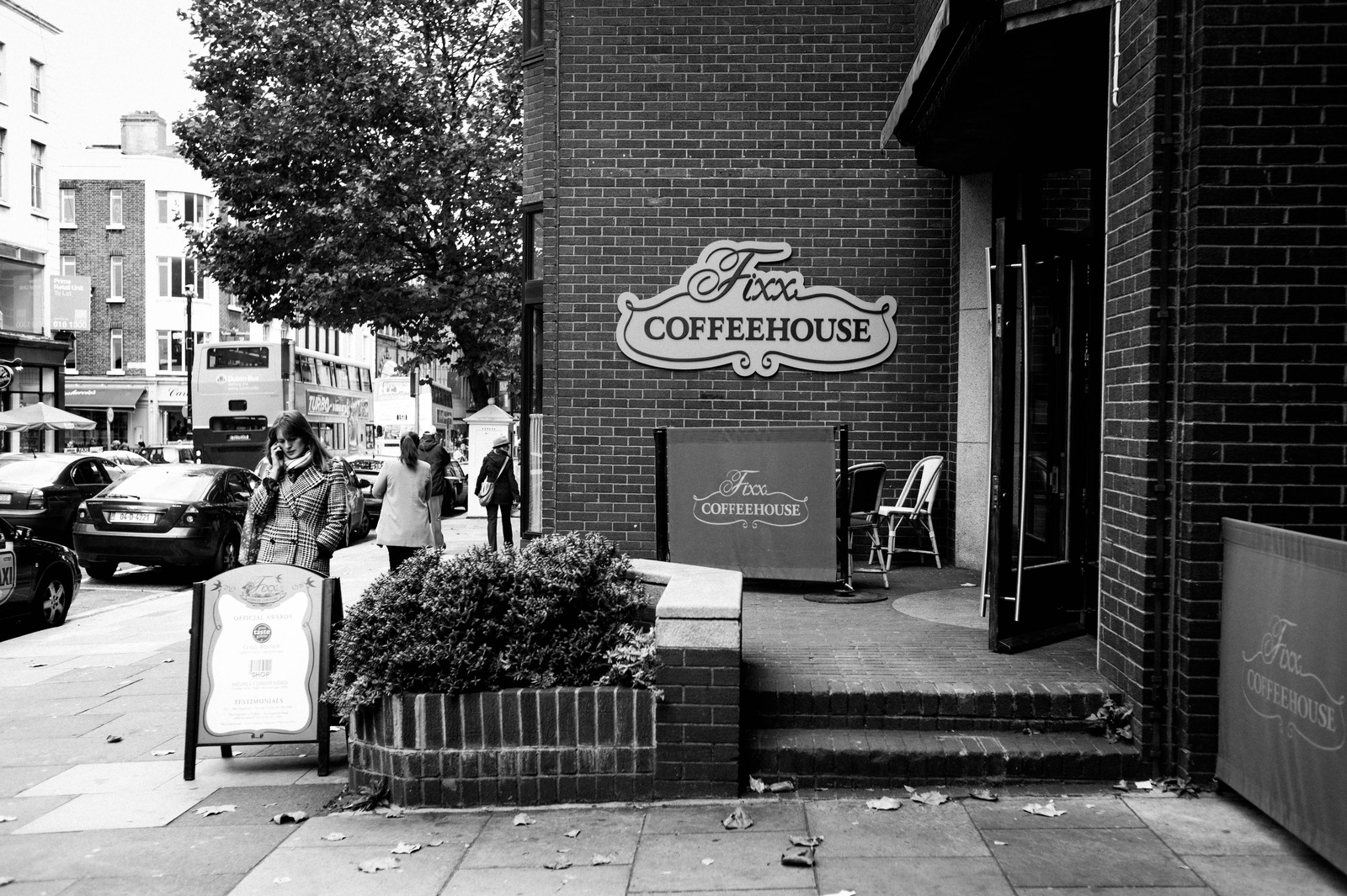 Urban Coffeehouse Scene