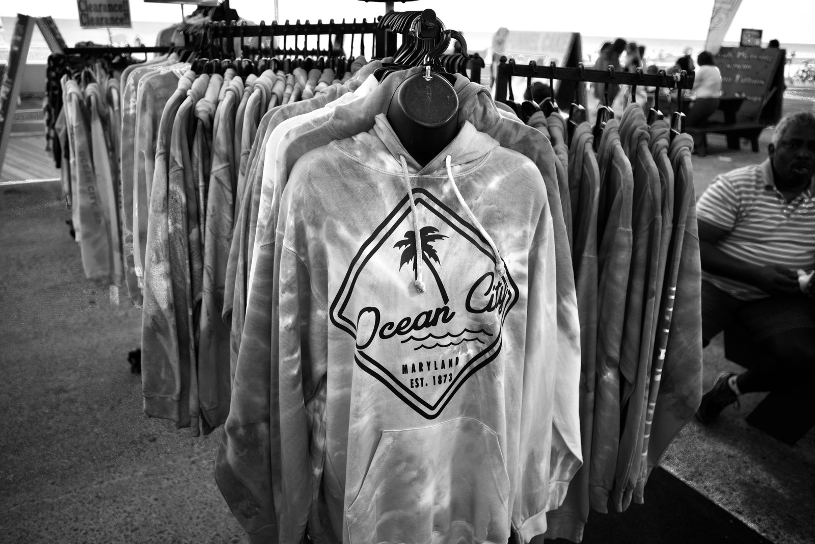 Beachwear Display in Monochrome