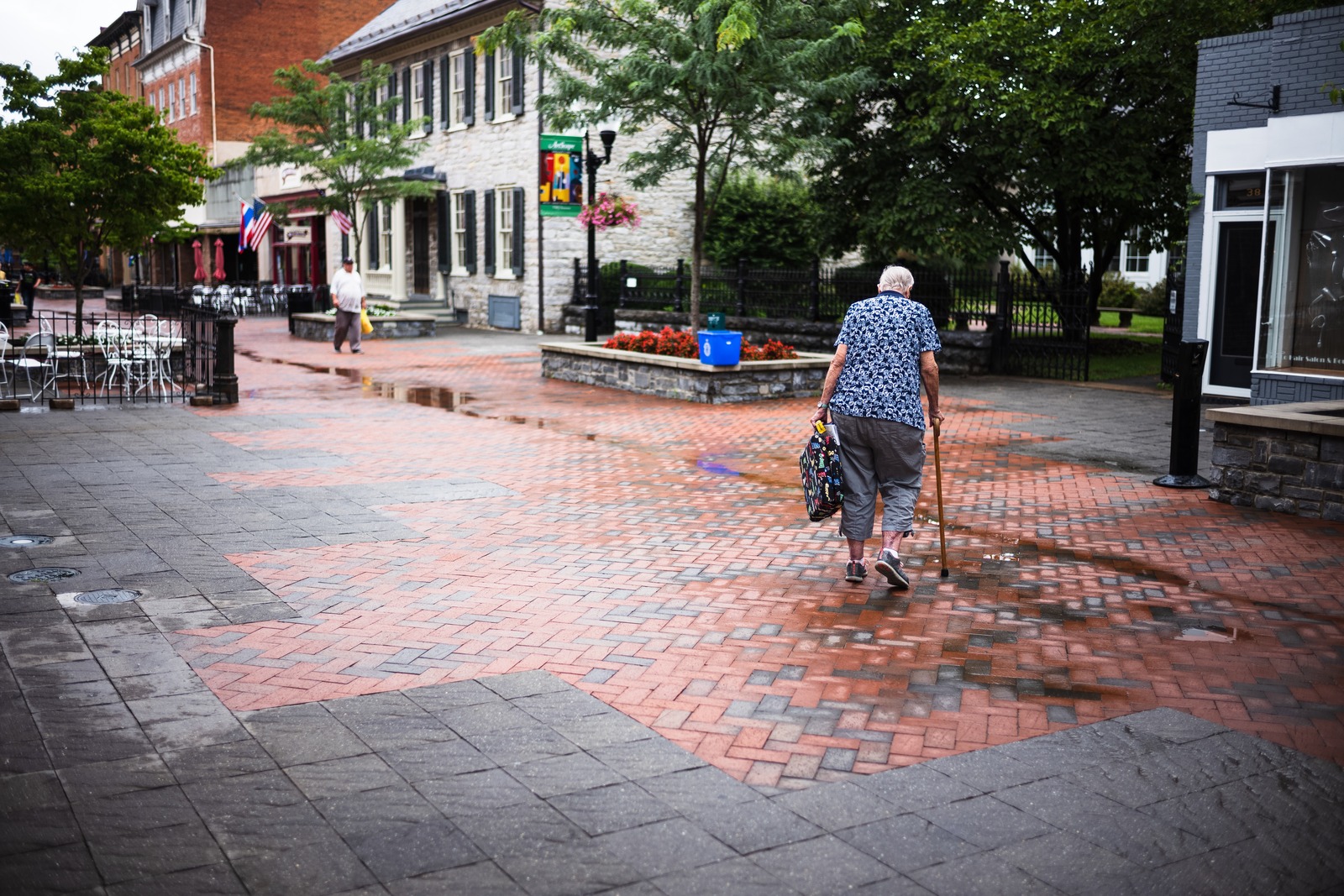 Quiet Journey Through the Town