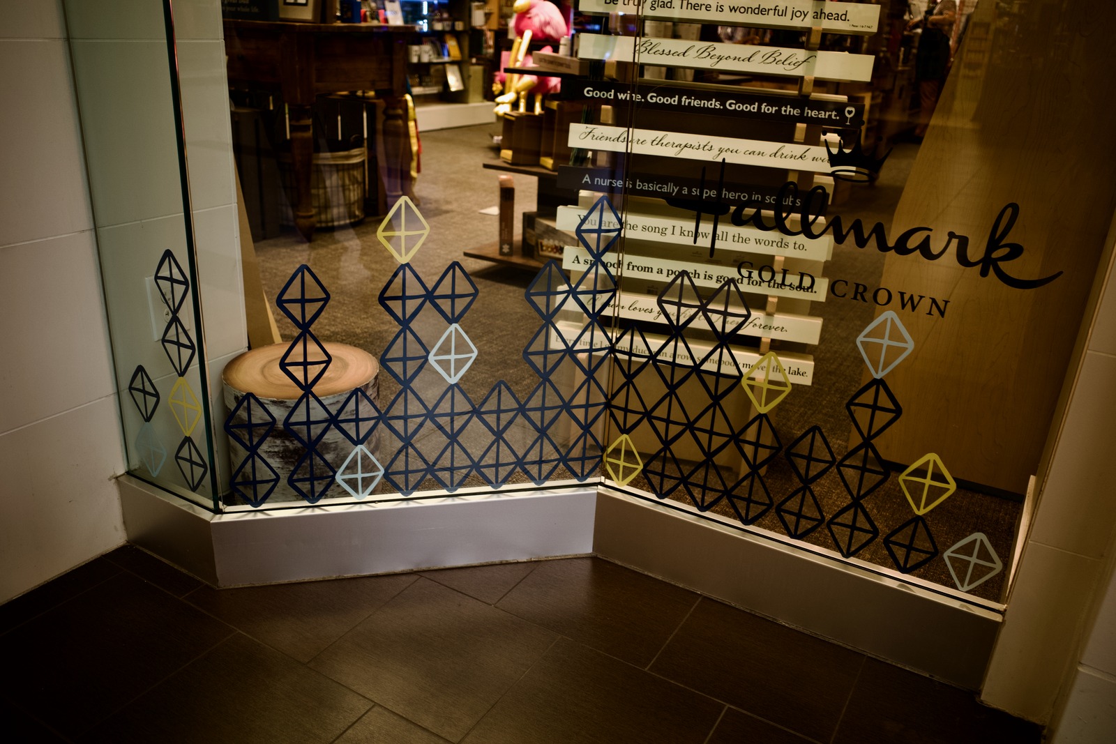 Geometric Calm in the Storefront