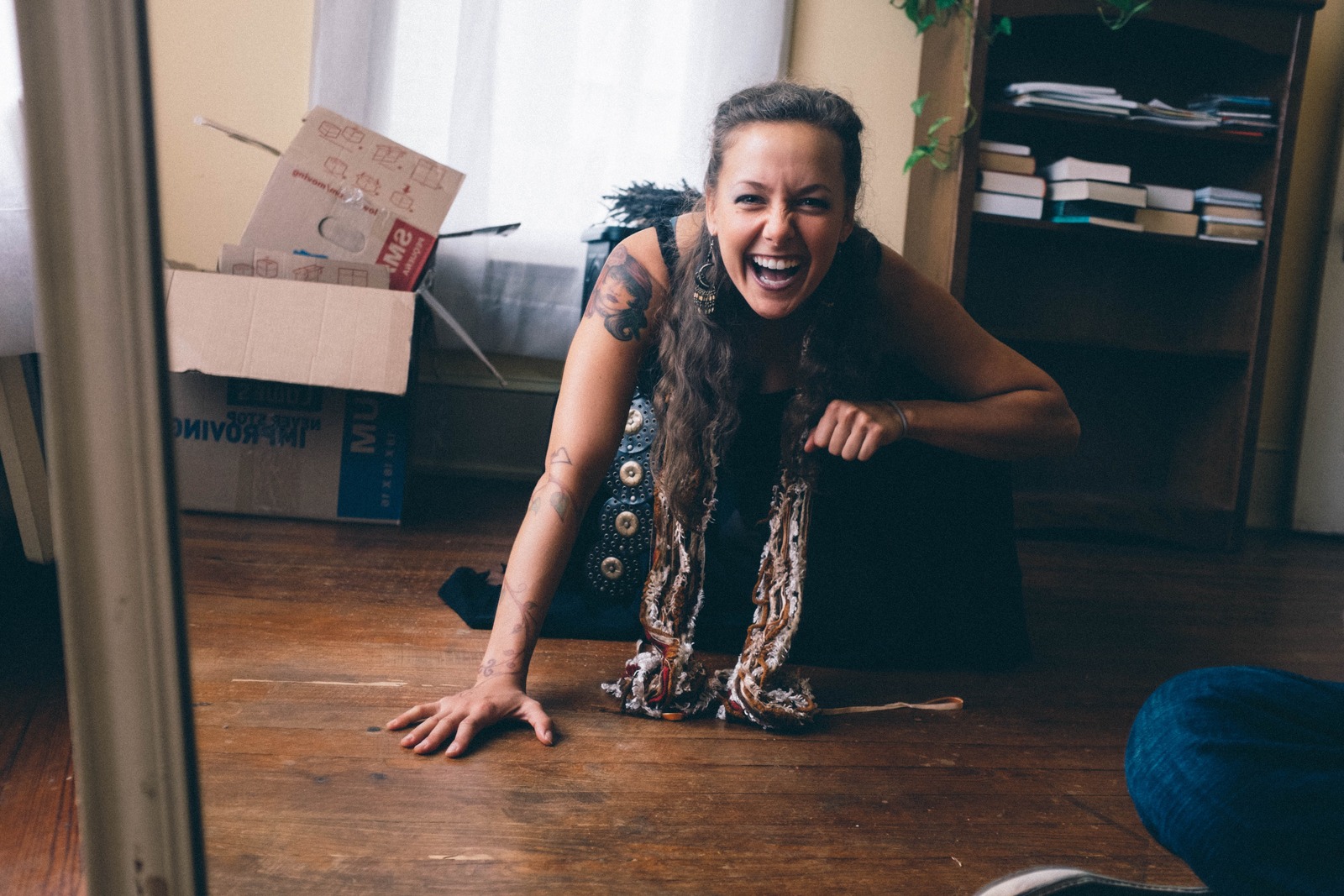 Joyful Laughter in the Living Room