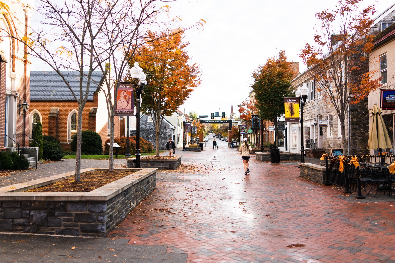 Autumn's Embrace in Town