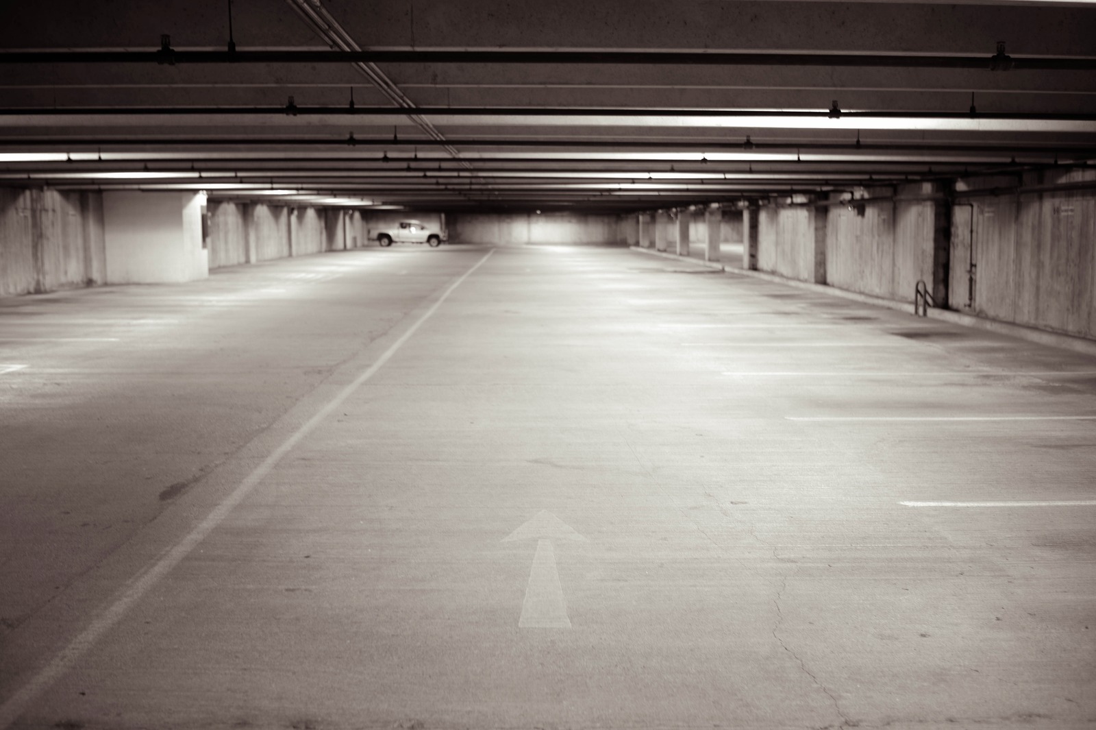 Desolate Parking Space