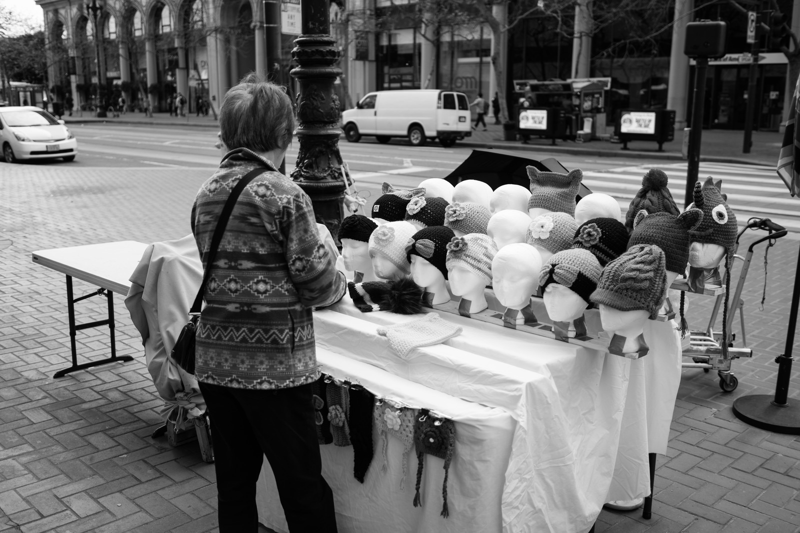 Market Day in Monochrome