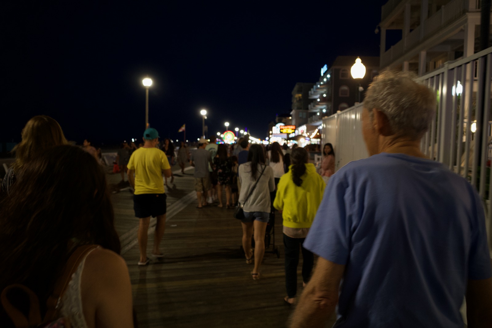 Nighttime Stroll on the Boardwalk