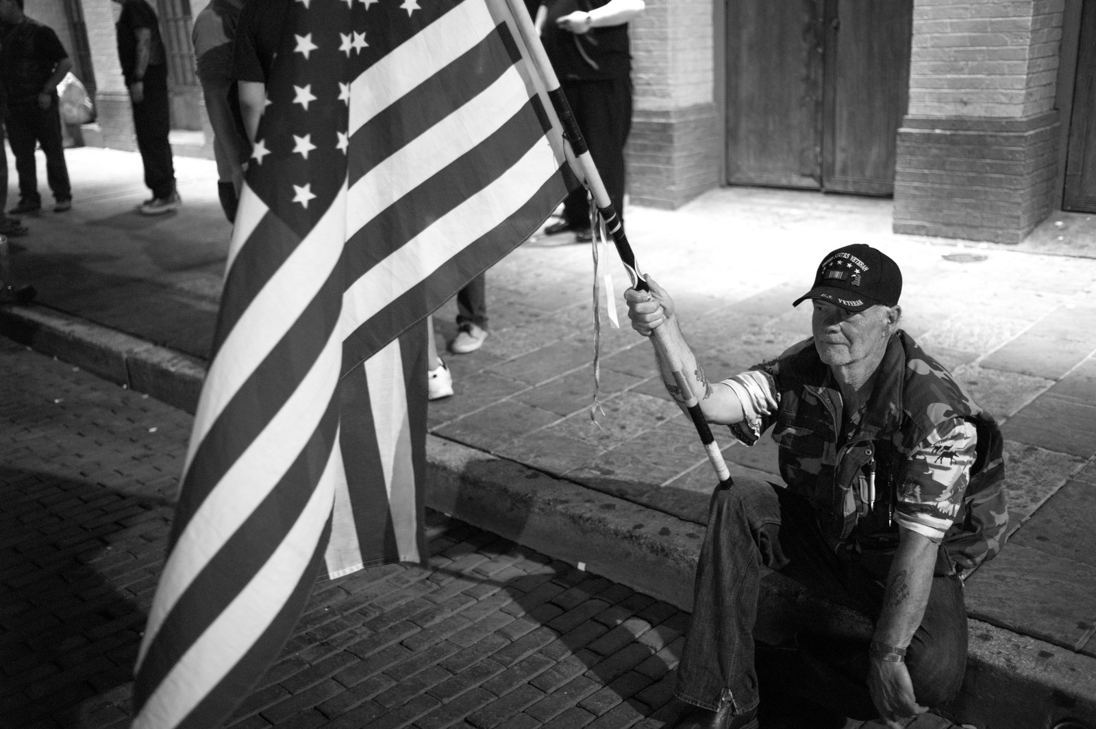 Silent Vigil with the Flag