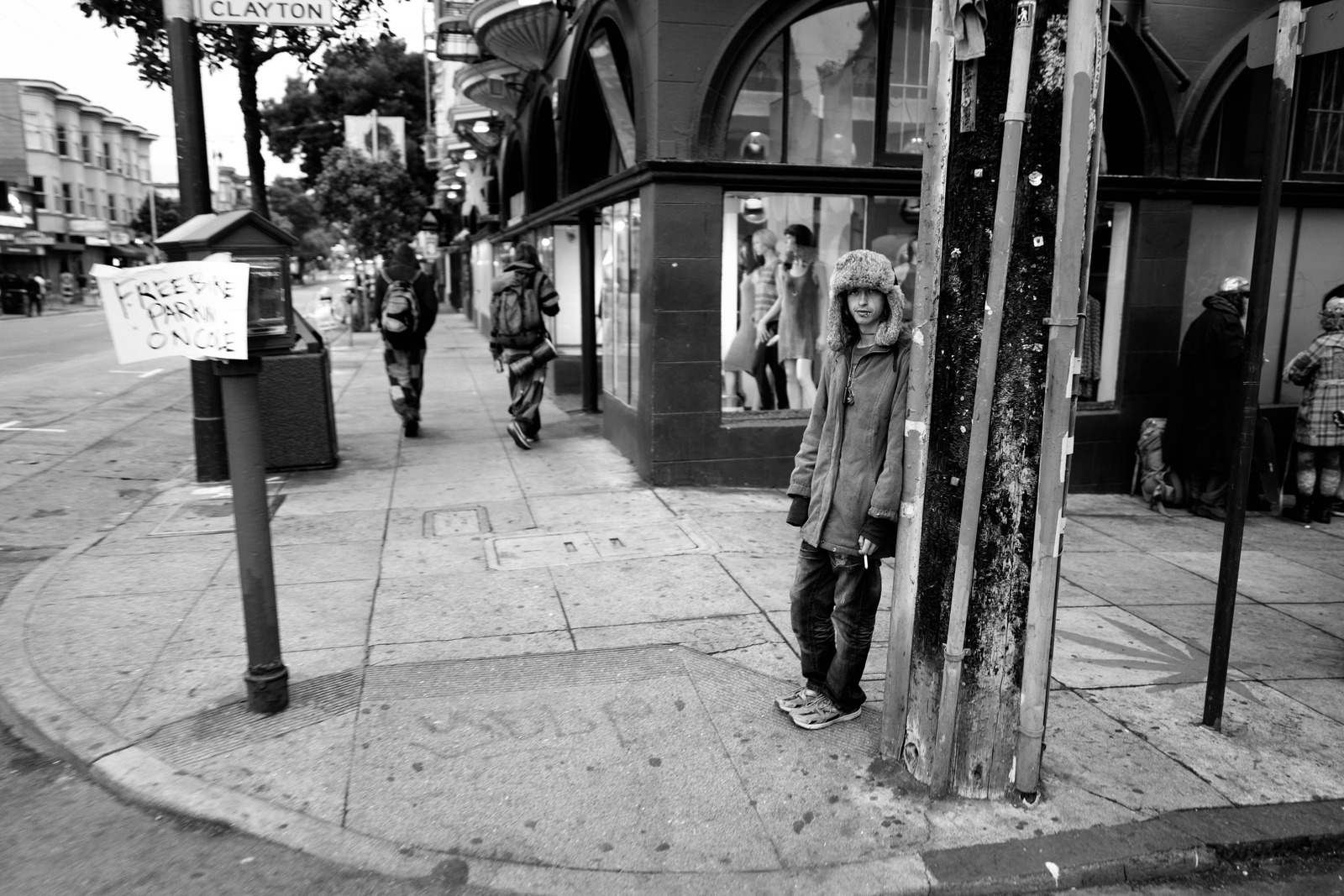 Urban Solitude in Monochrome