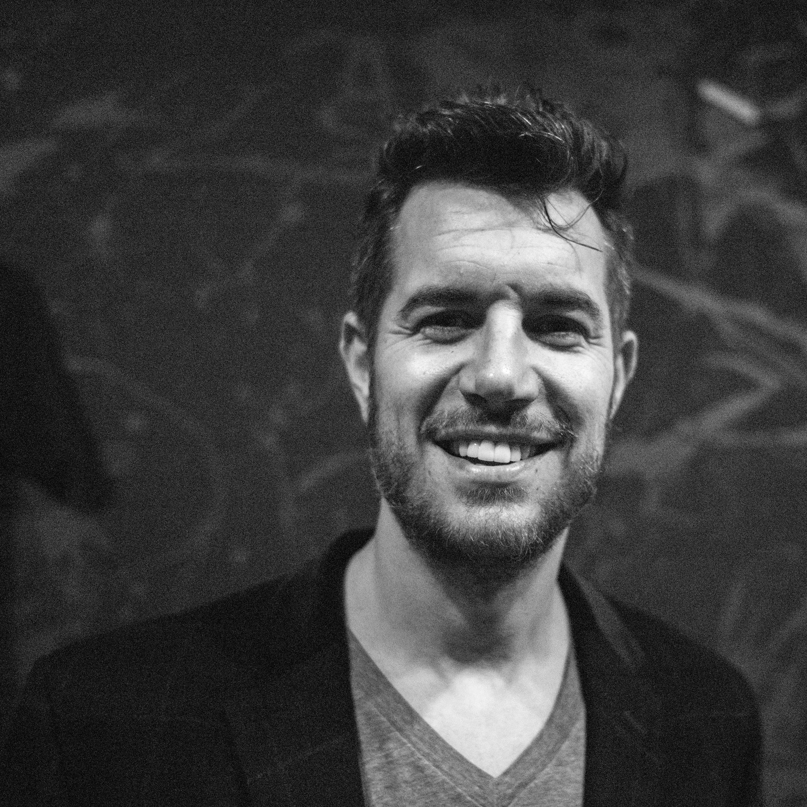 Charming Smile in Monochrome