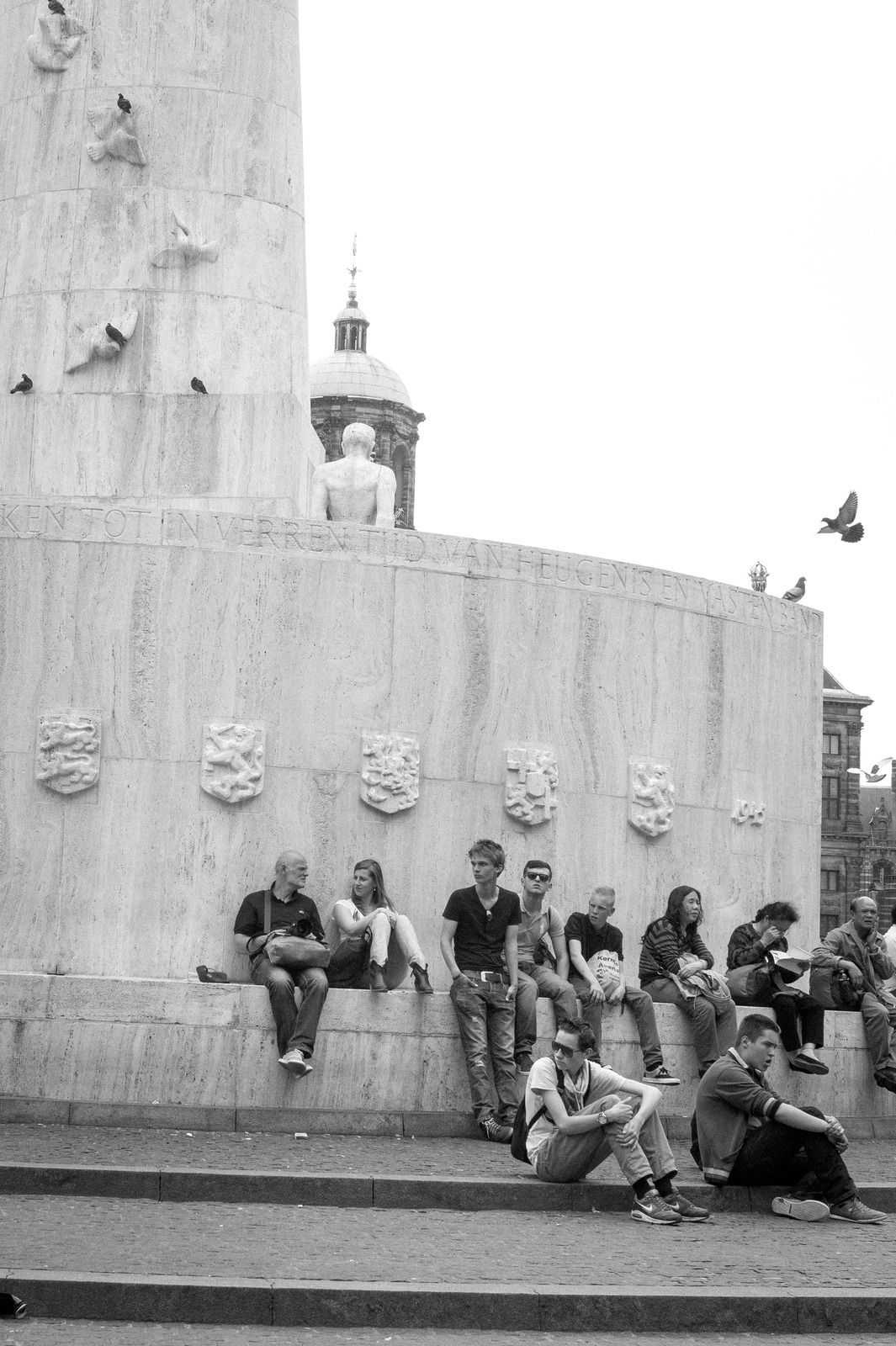 City Life in Monochrome