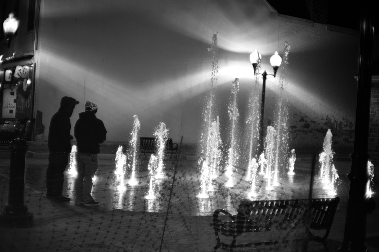 Ethereal Night by the Fountain