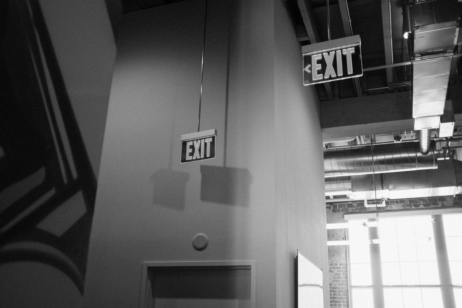 Minimalist Exit Signs