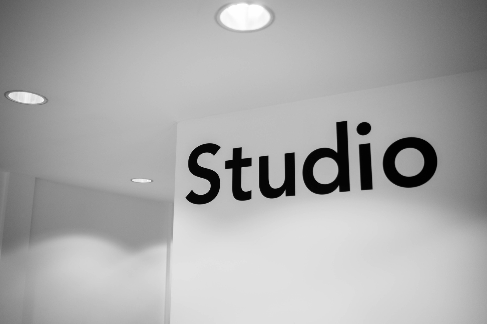 Minimalist Studio Signage