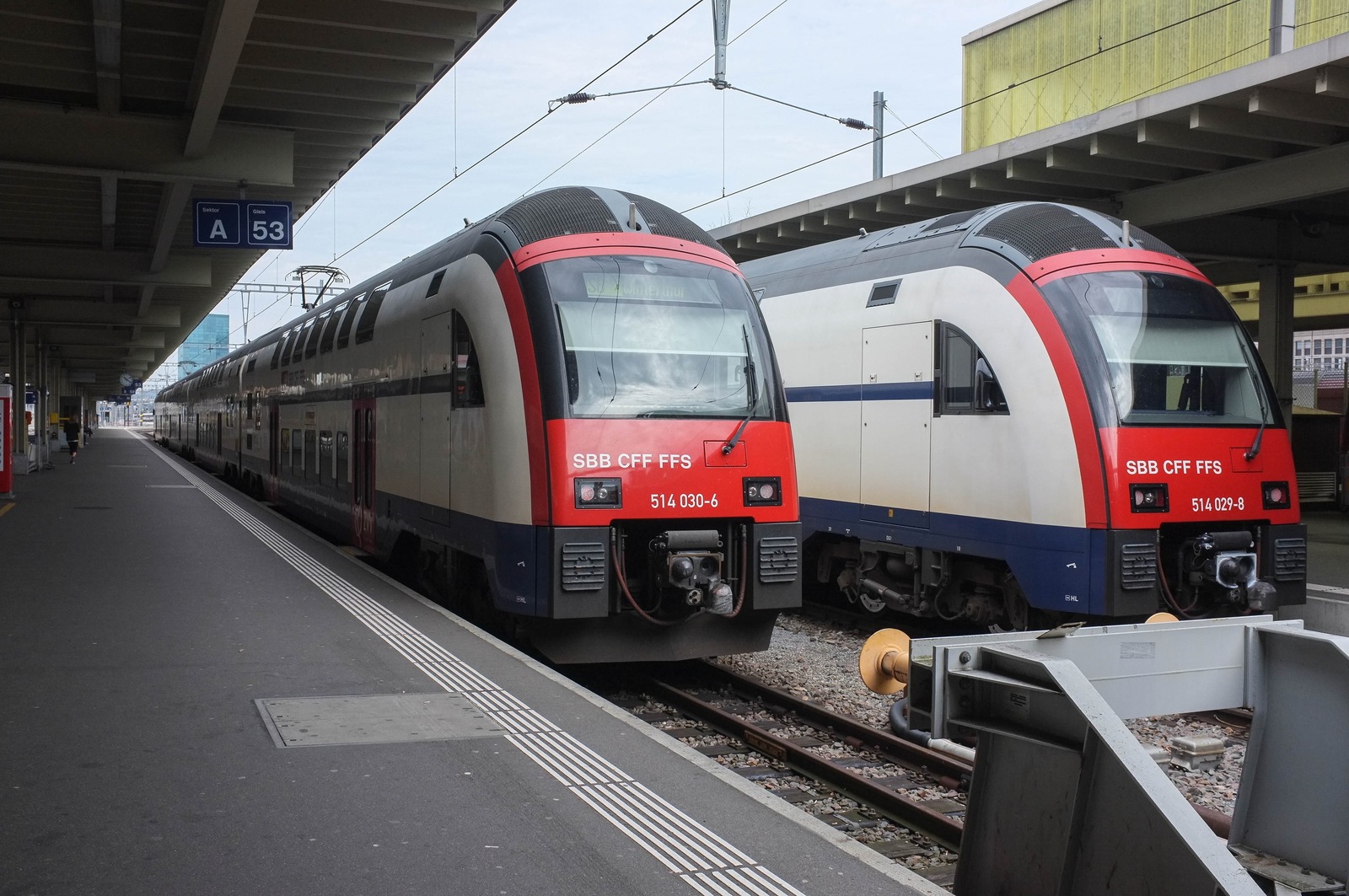 Trains at the Station