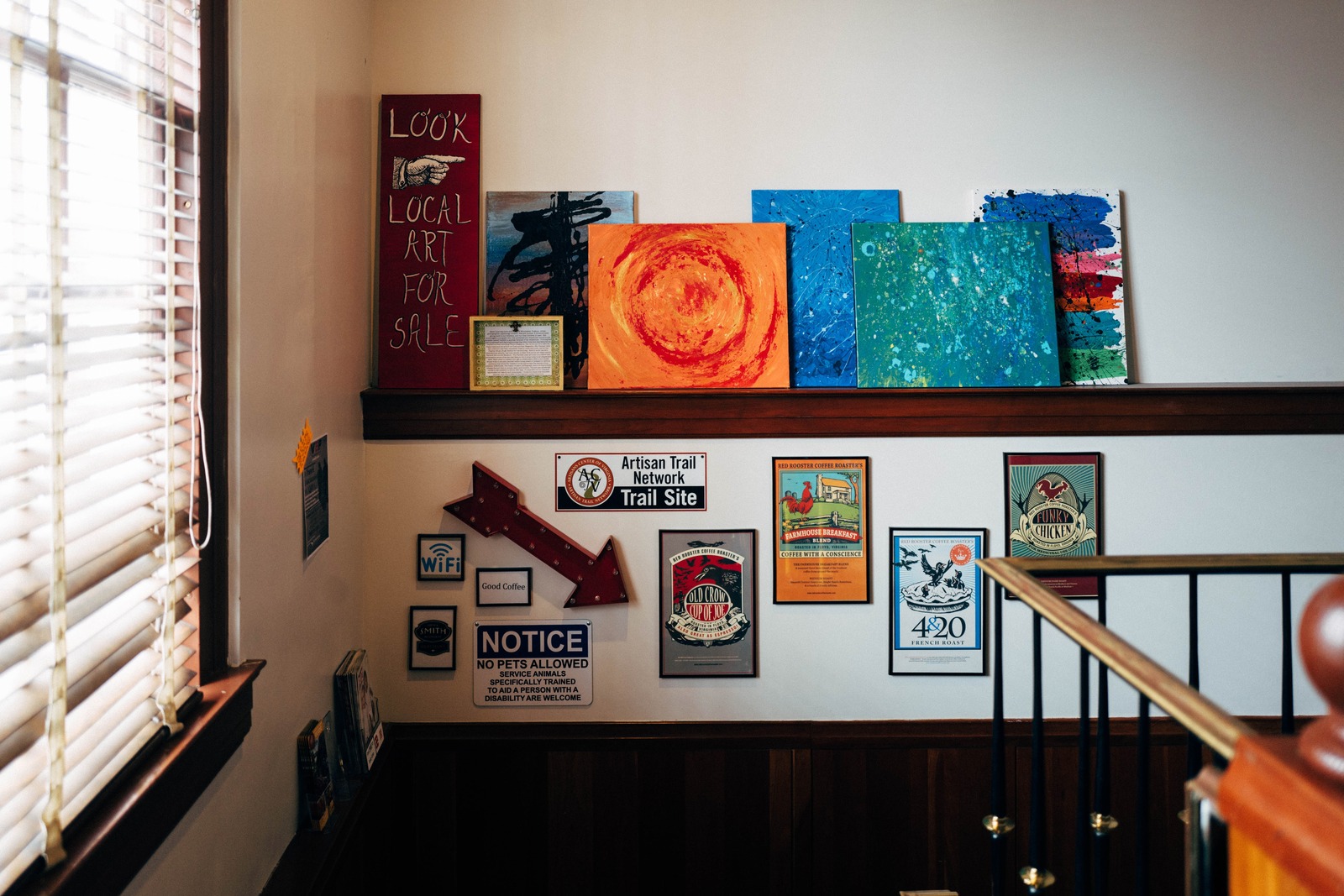 Artistic Display in an Entryway