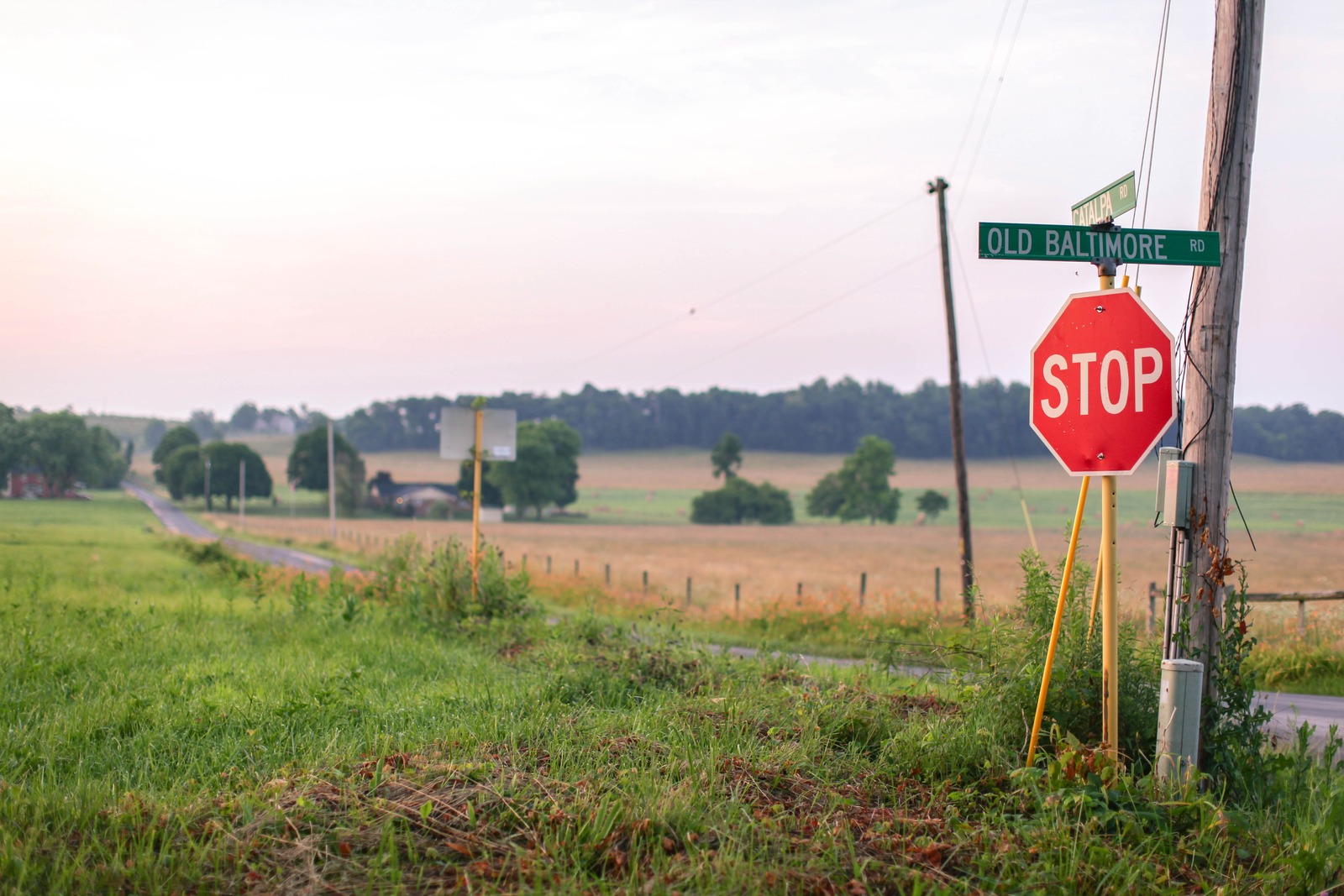 Quiet Country Intersection