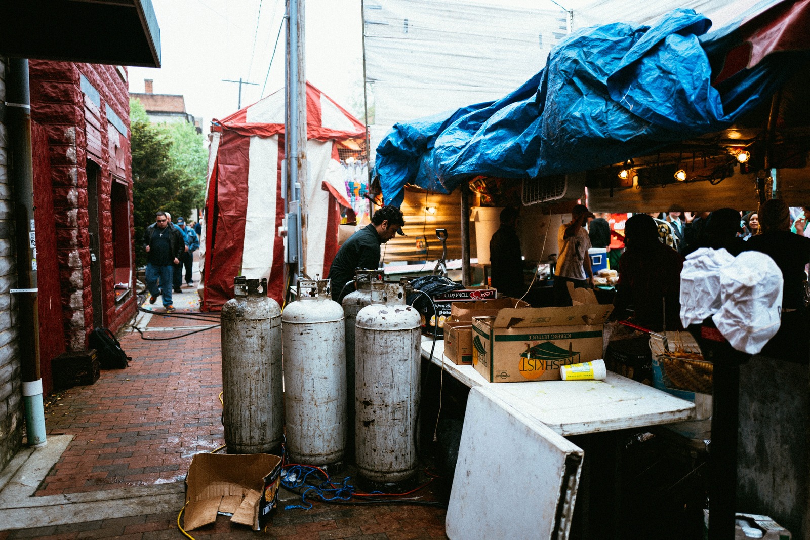 Urban Market Scene