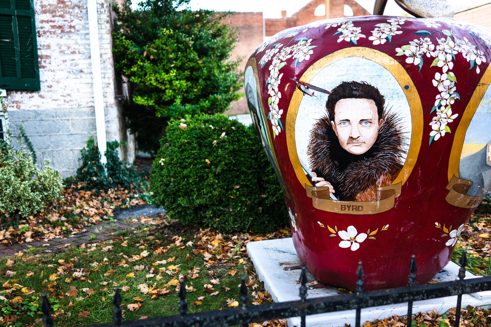 Whimsical Red Apple Portrait