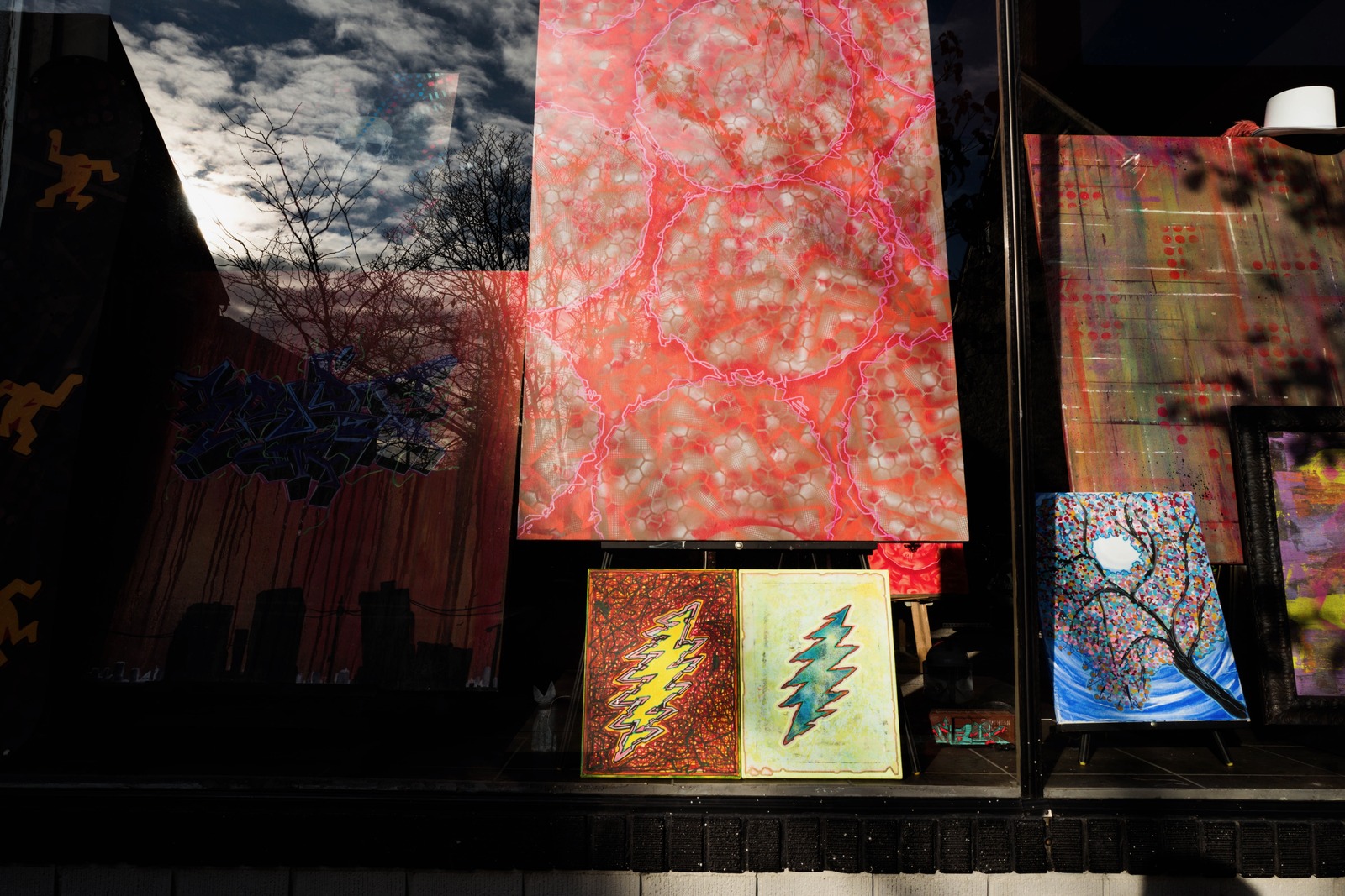 Vibrant Art Window Display