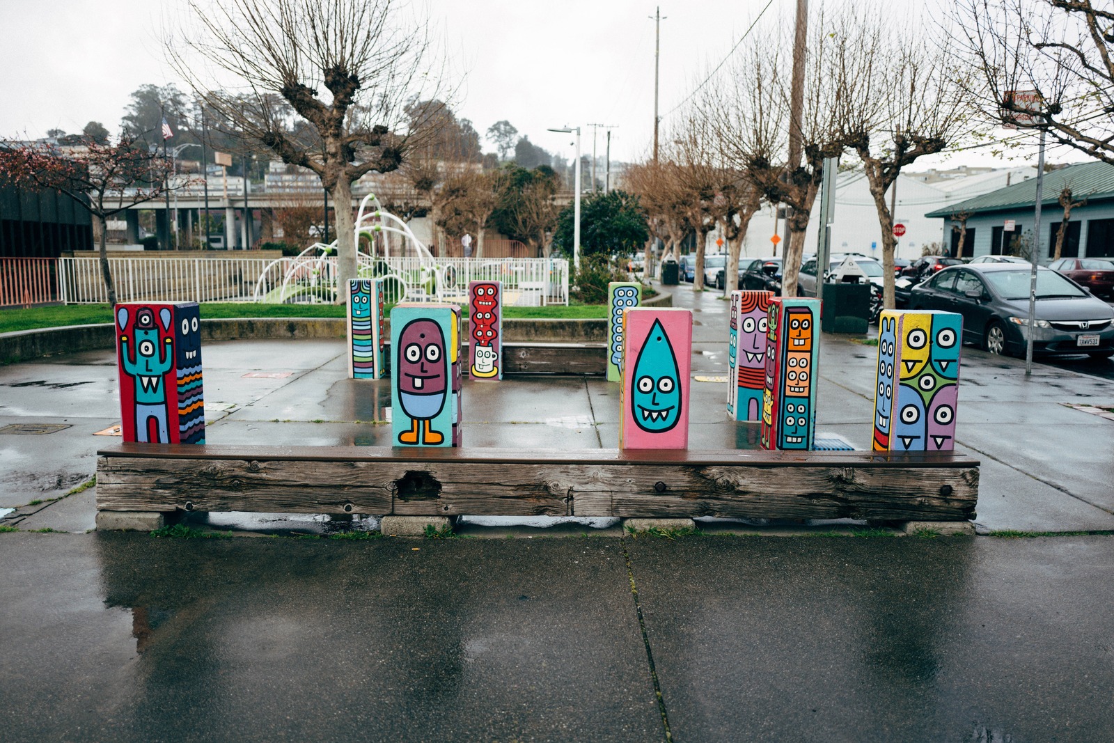 Whimsical Colors in the Rain