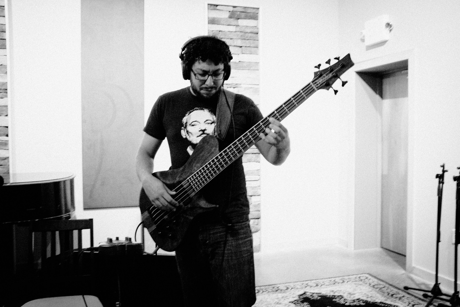 Soulful Strums in Monochrome