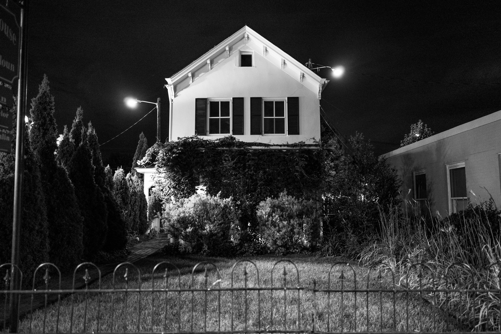 Haunting Nighttime Abode