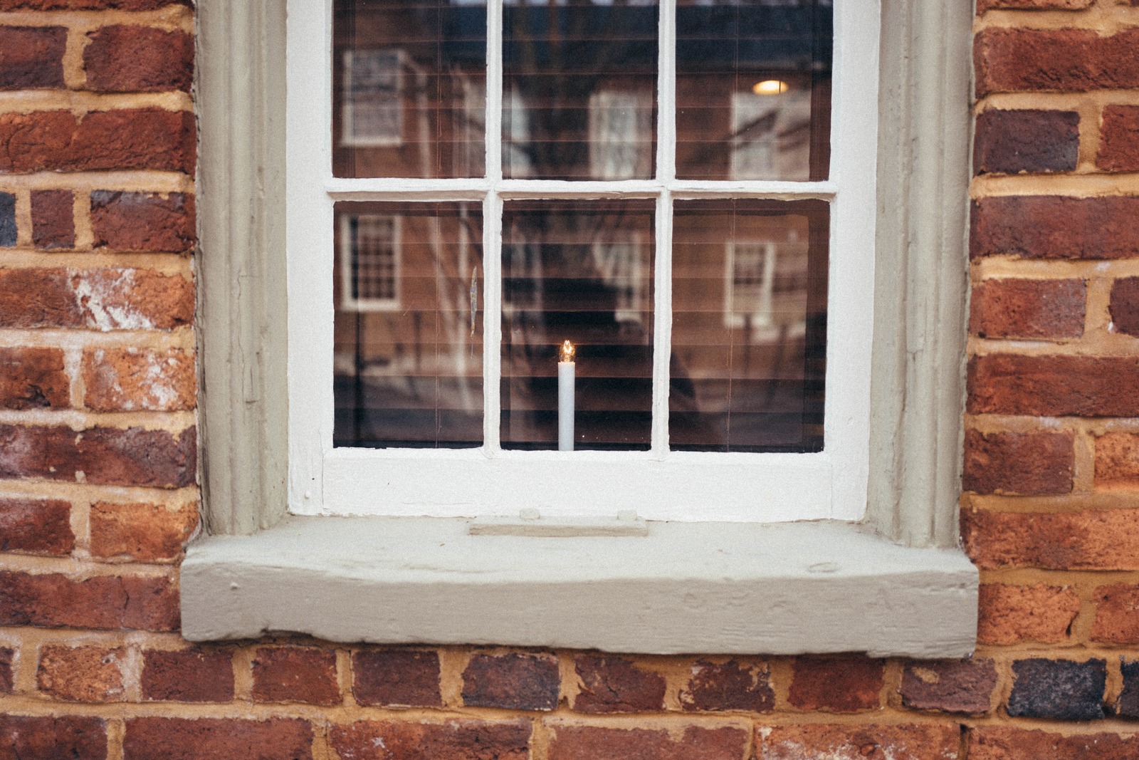 Quiet Glow Behind Glass
