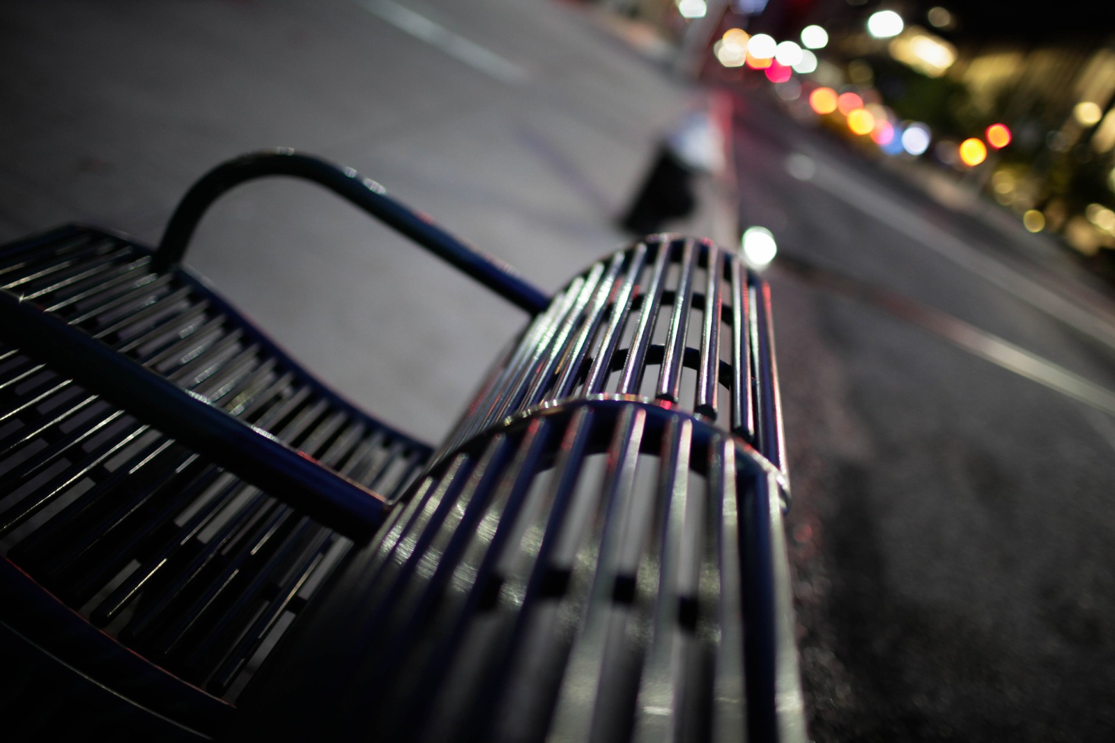 Urban Solitude at Night