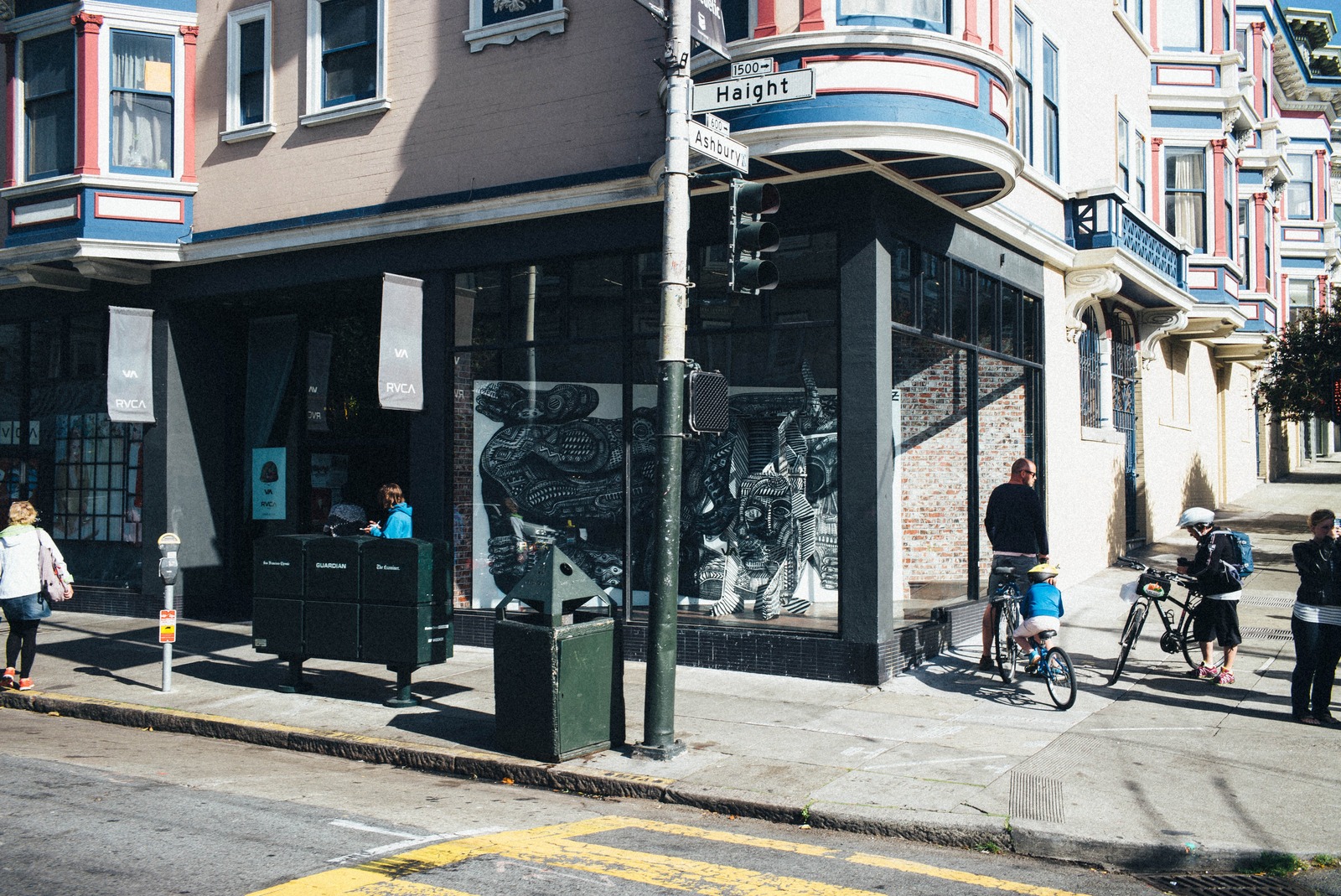Urban Scene at Haight and Ashbury