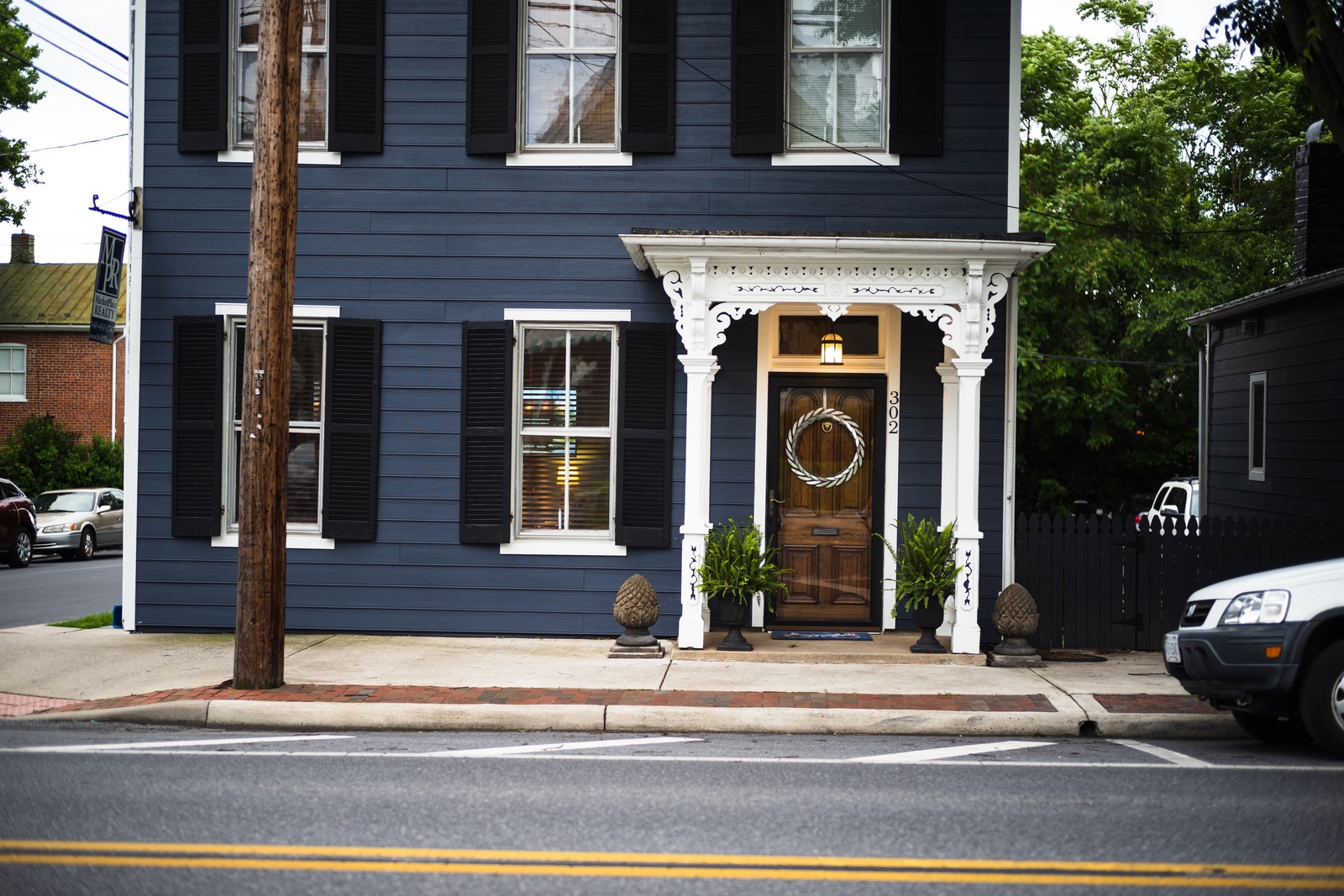 Charming Blue Facade