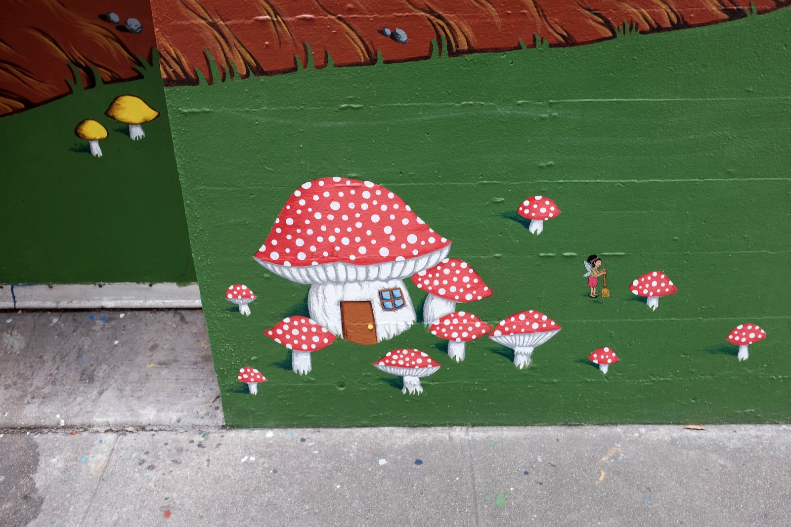 Whimsical Mushroom Village