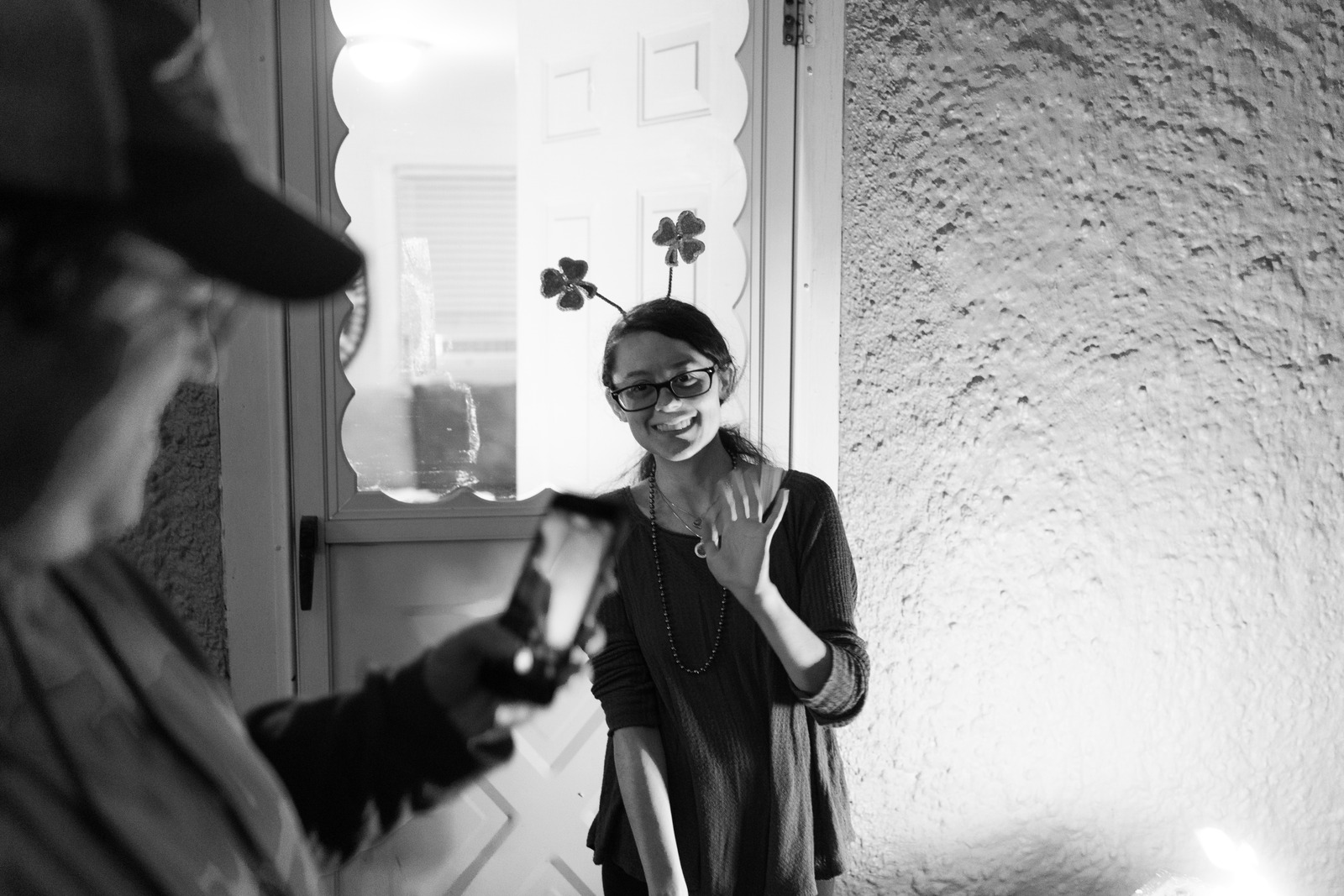 Whimsical Greetings at Dusk