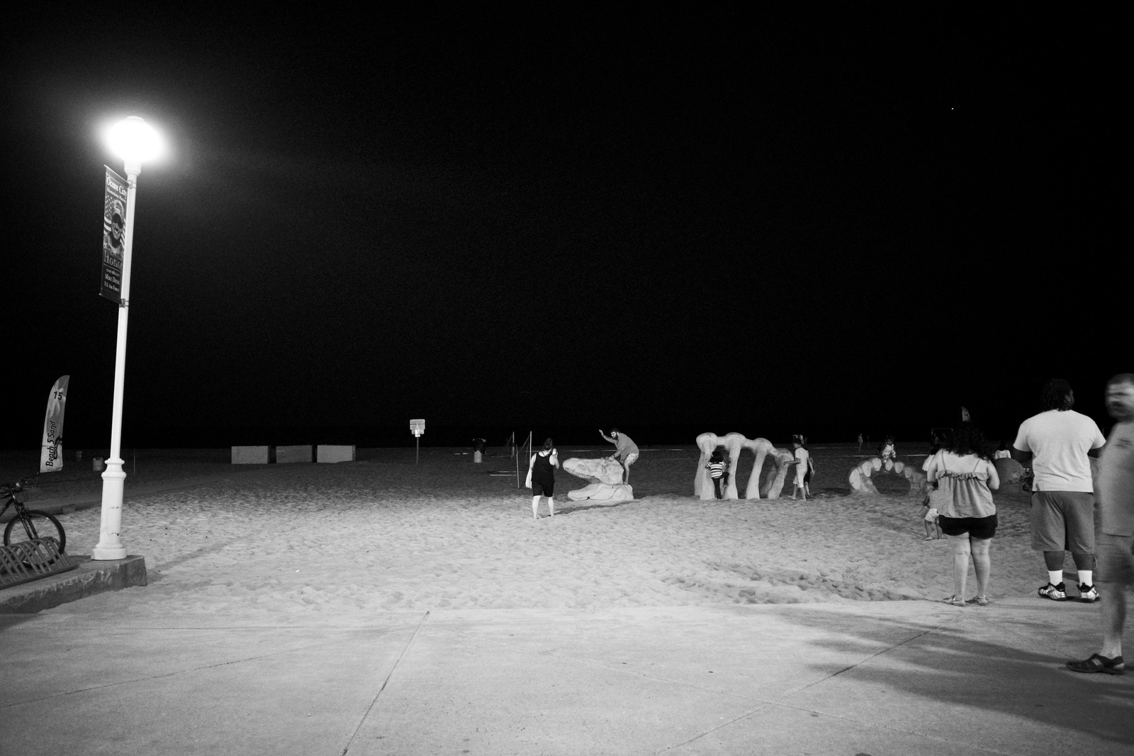 Nocturnal Beach Gathering