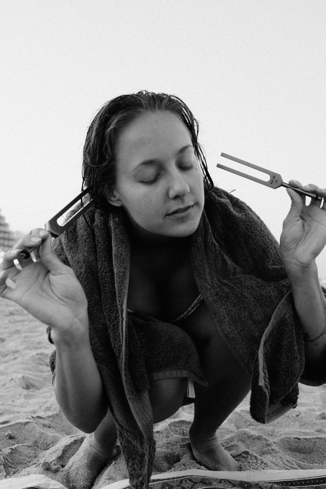 Meditative Beach Moment