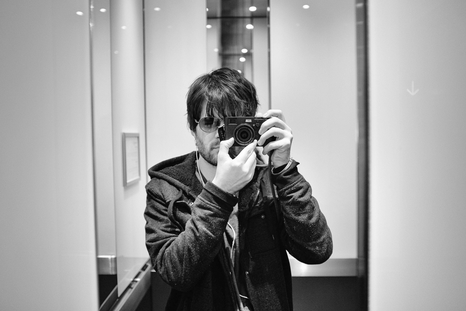 Reflections in an Elevator