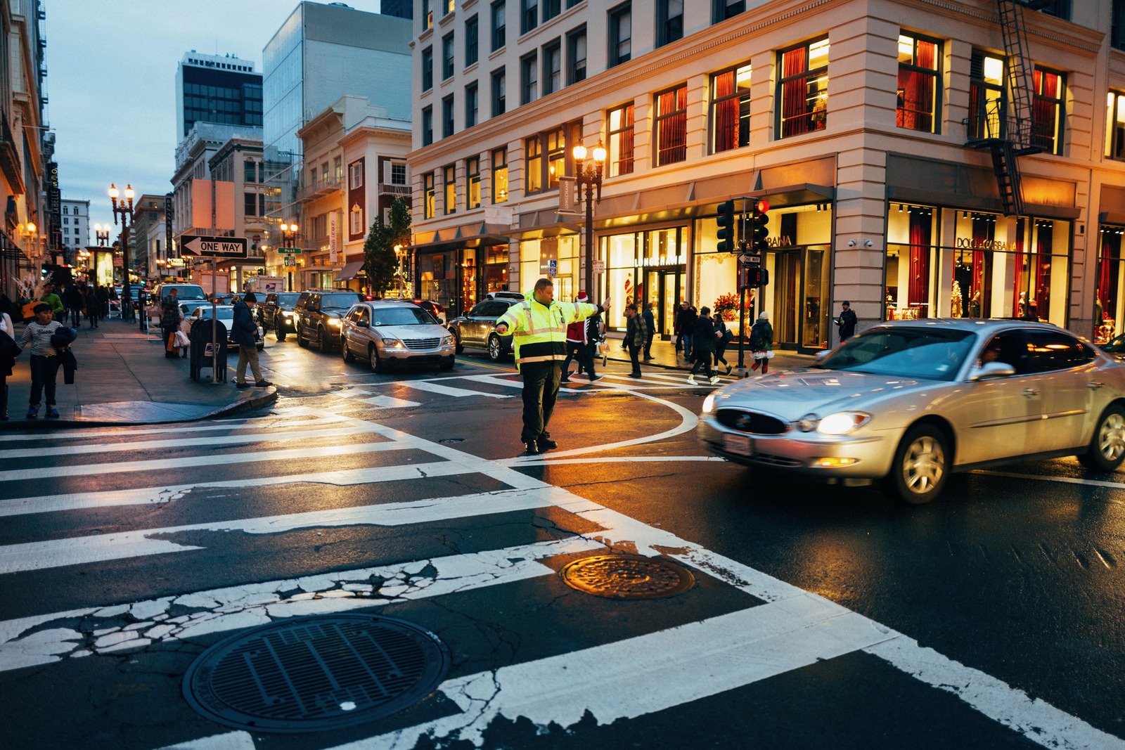Urban Evening Crossing