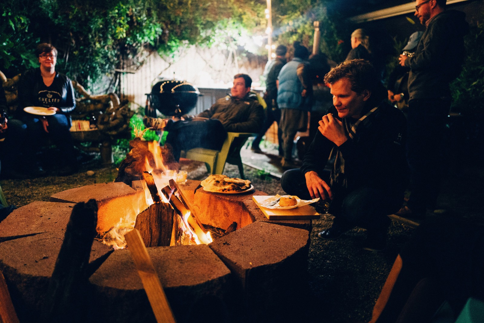 Cozy Evening by the Fire