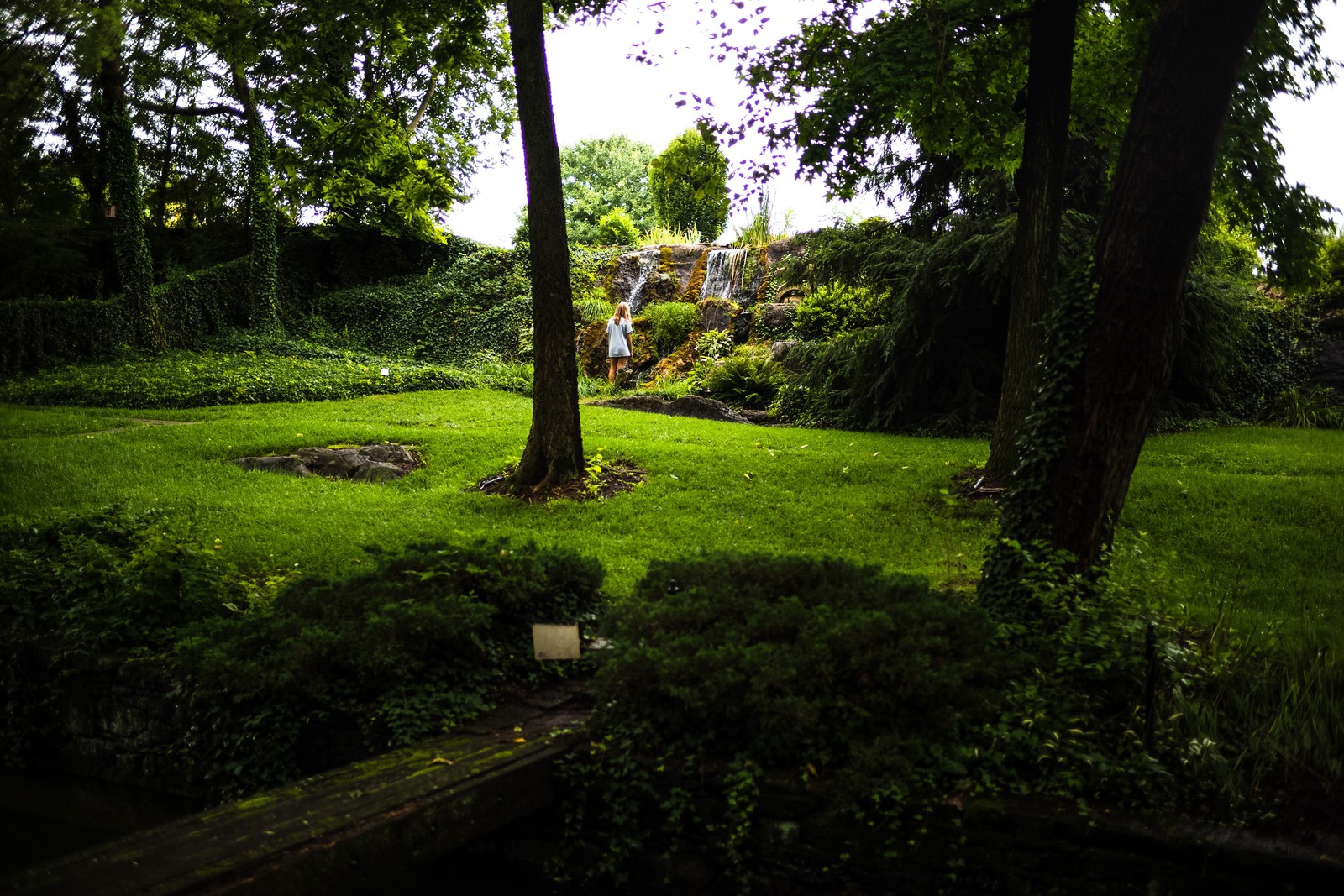 Serenity by the Waterfall