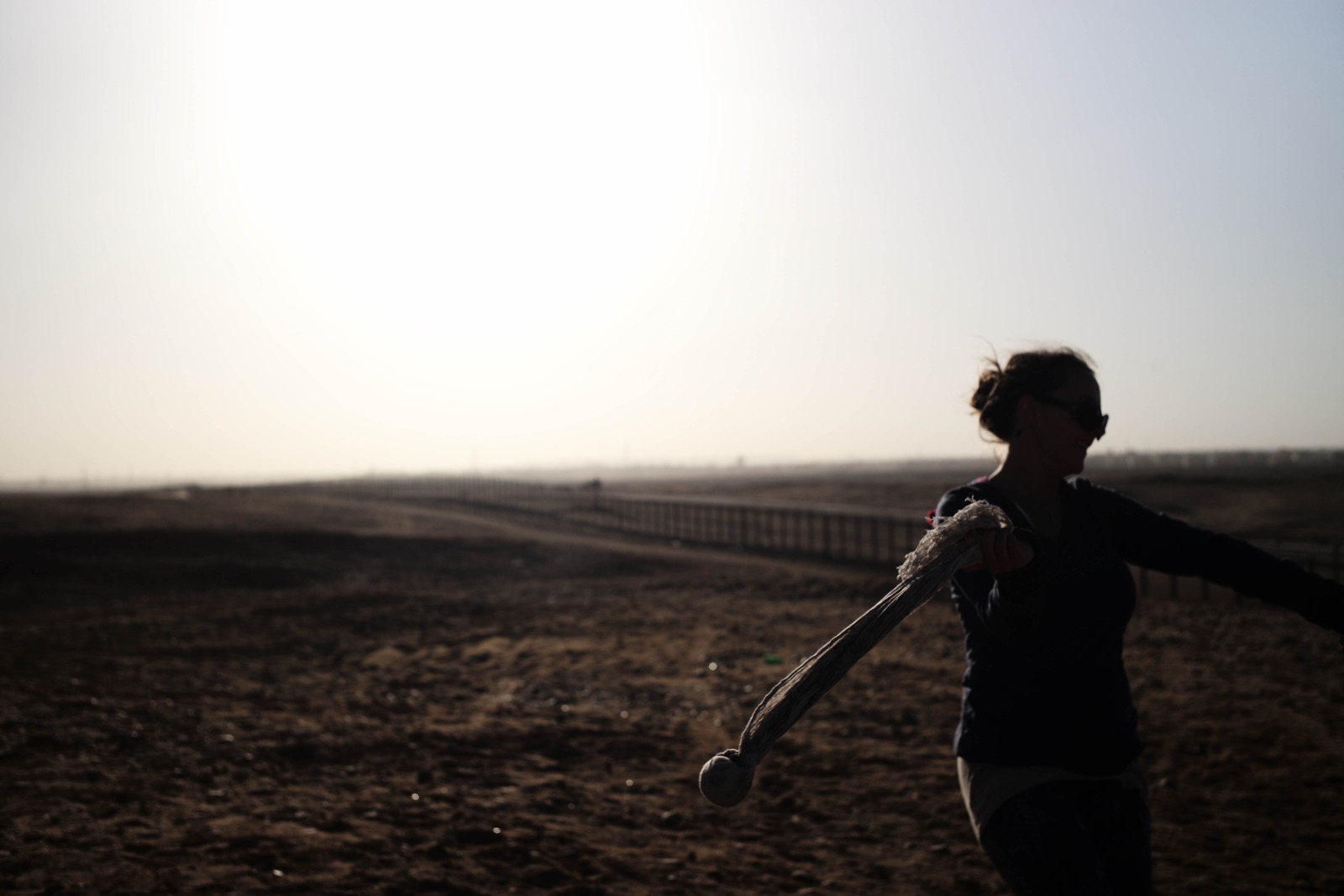 Silhouette in the Desert