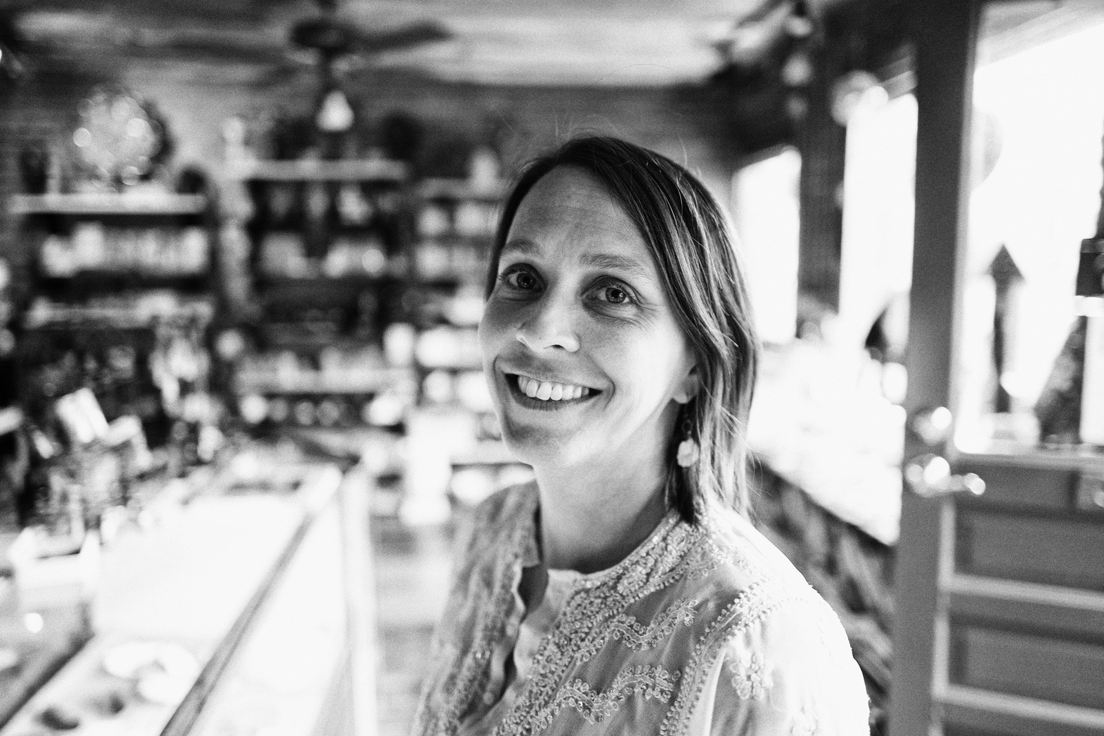 Welcoming Smiles in Black and White