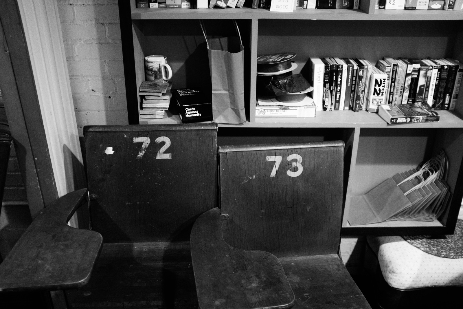 Timeworn Seats in Shadows