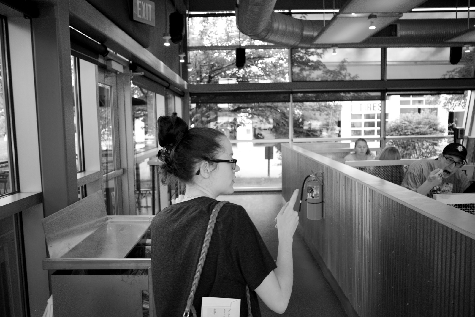 Casual Encounter in Monochrome