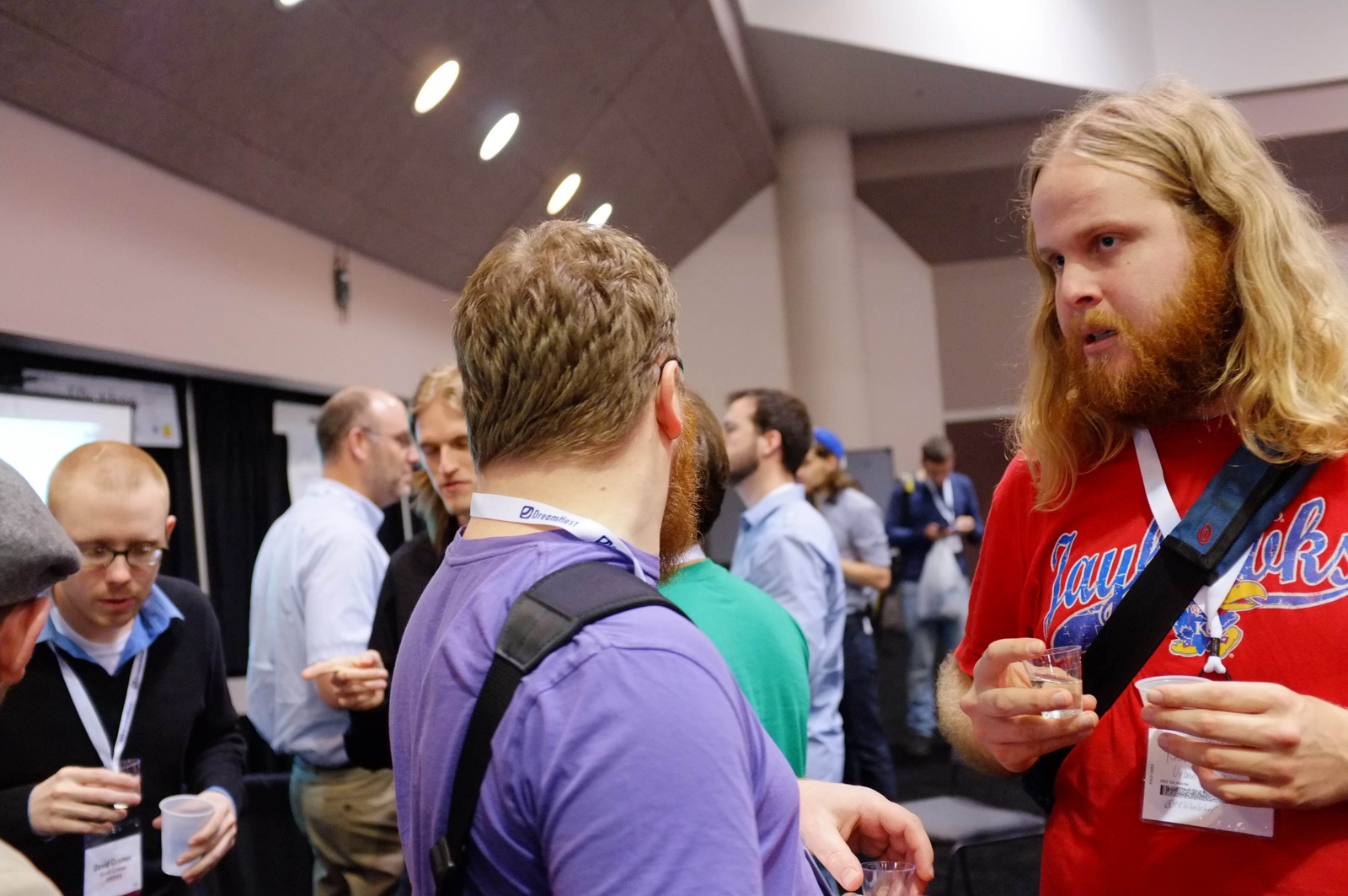 Casual Conversations in a Crowd