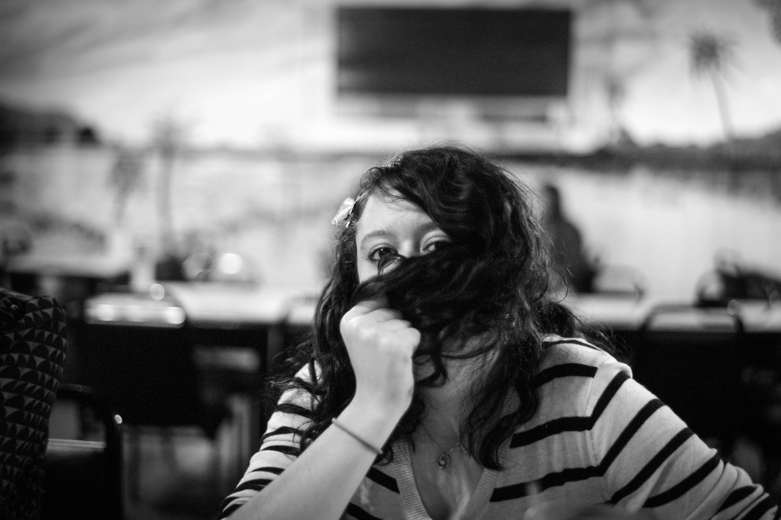 A Moment of Playful Concealment