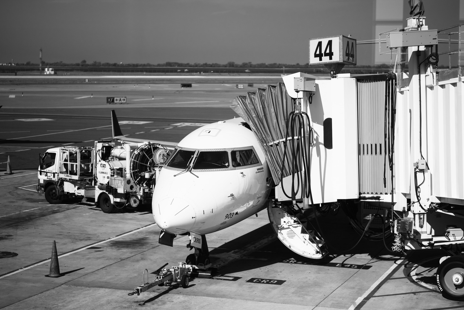 Arrival Gate at Dusk
