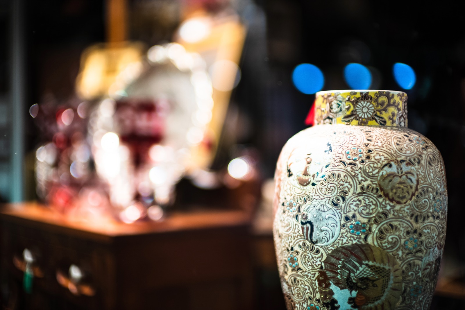 Intricate Vase in Soft Focus