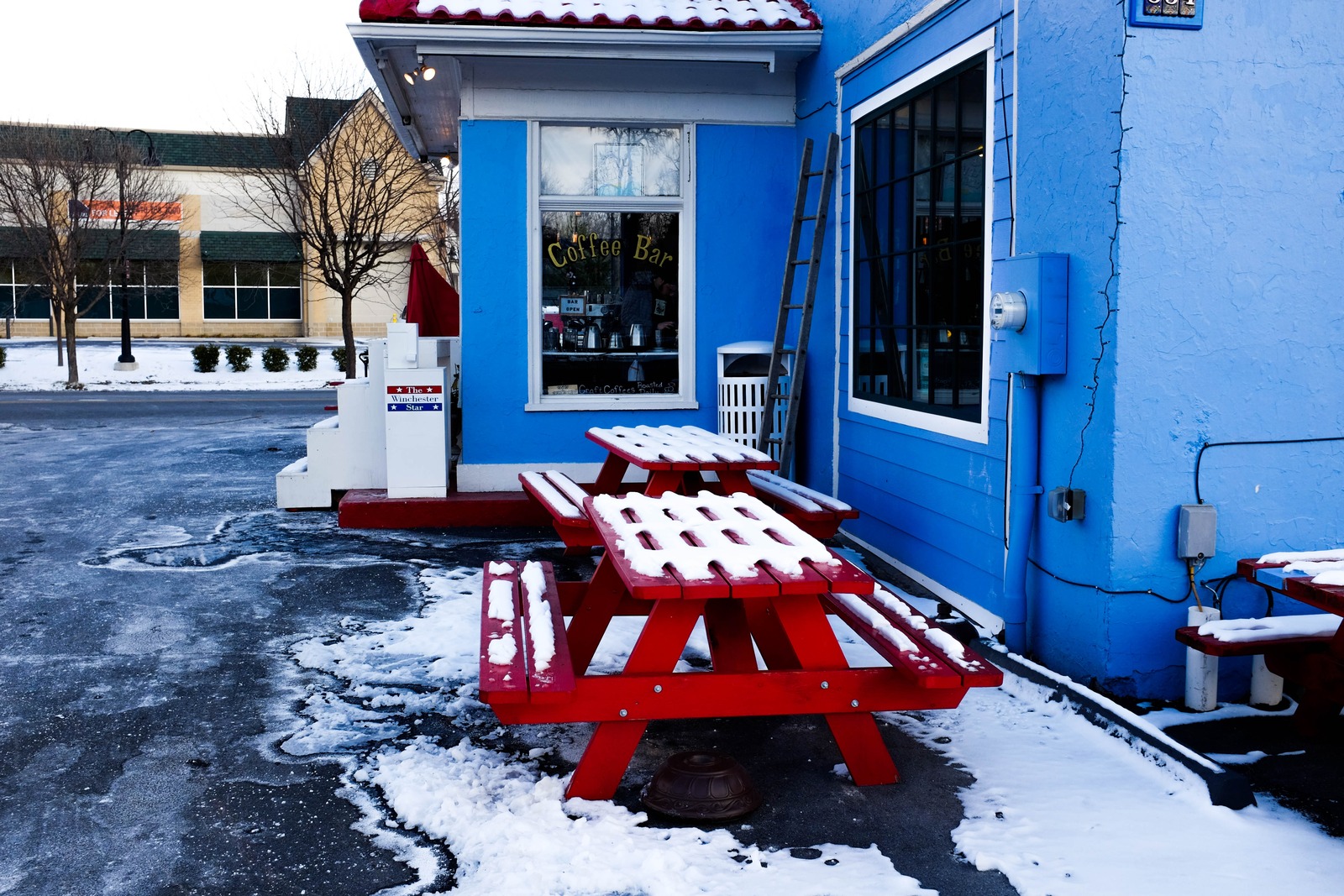 Charming Café in Winter