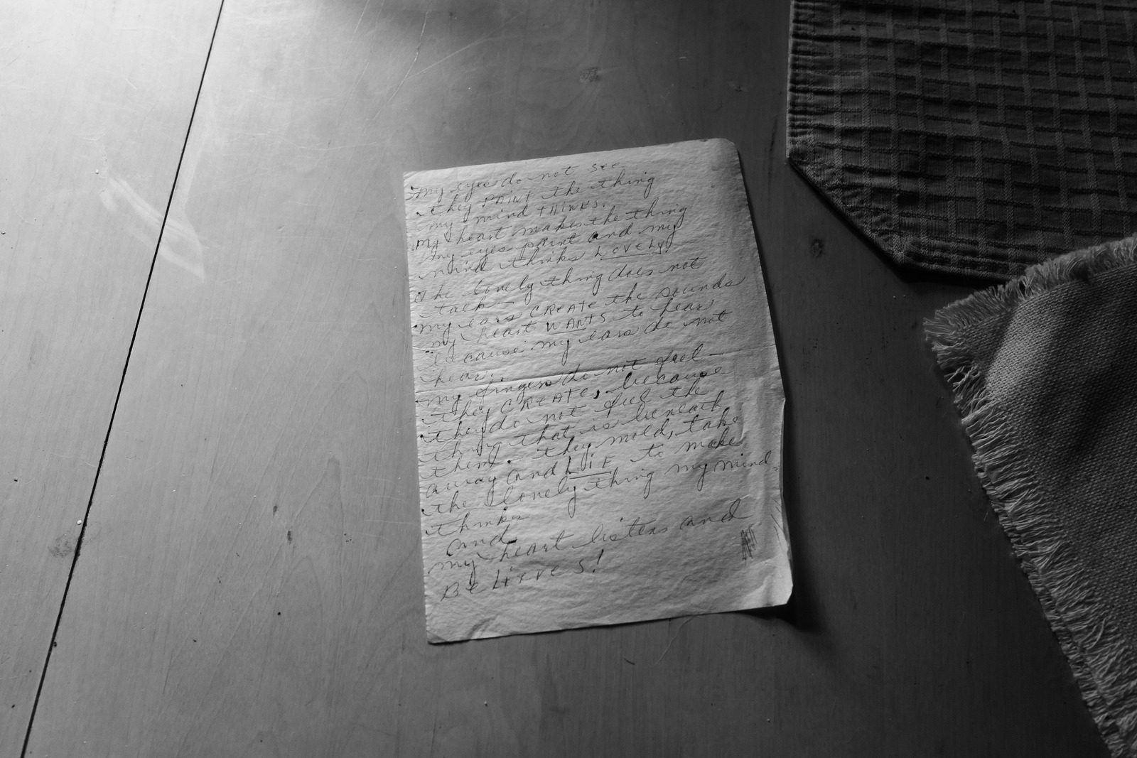 Faded Words of Emotion