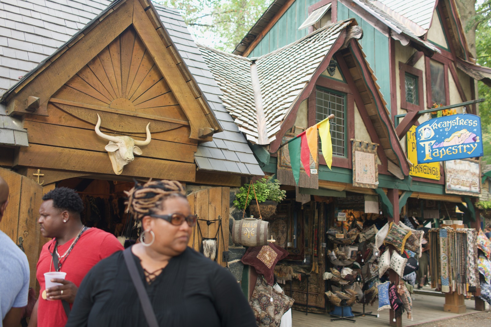 Vibrant Market Encounter