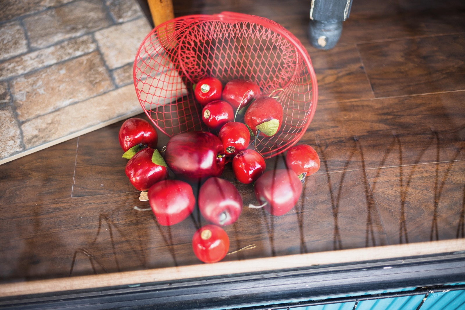 Red Apples in a Basket