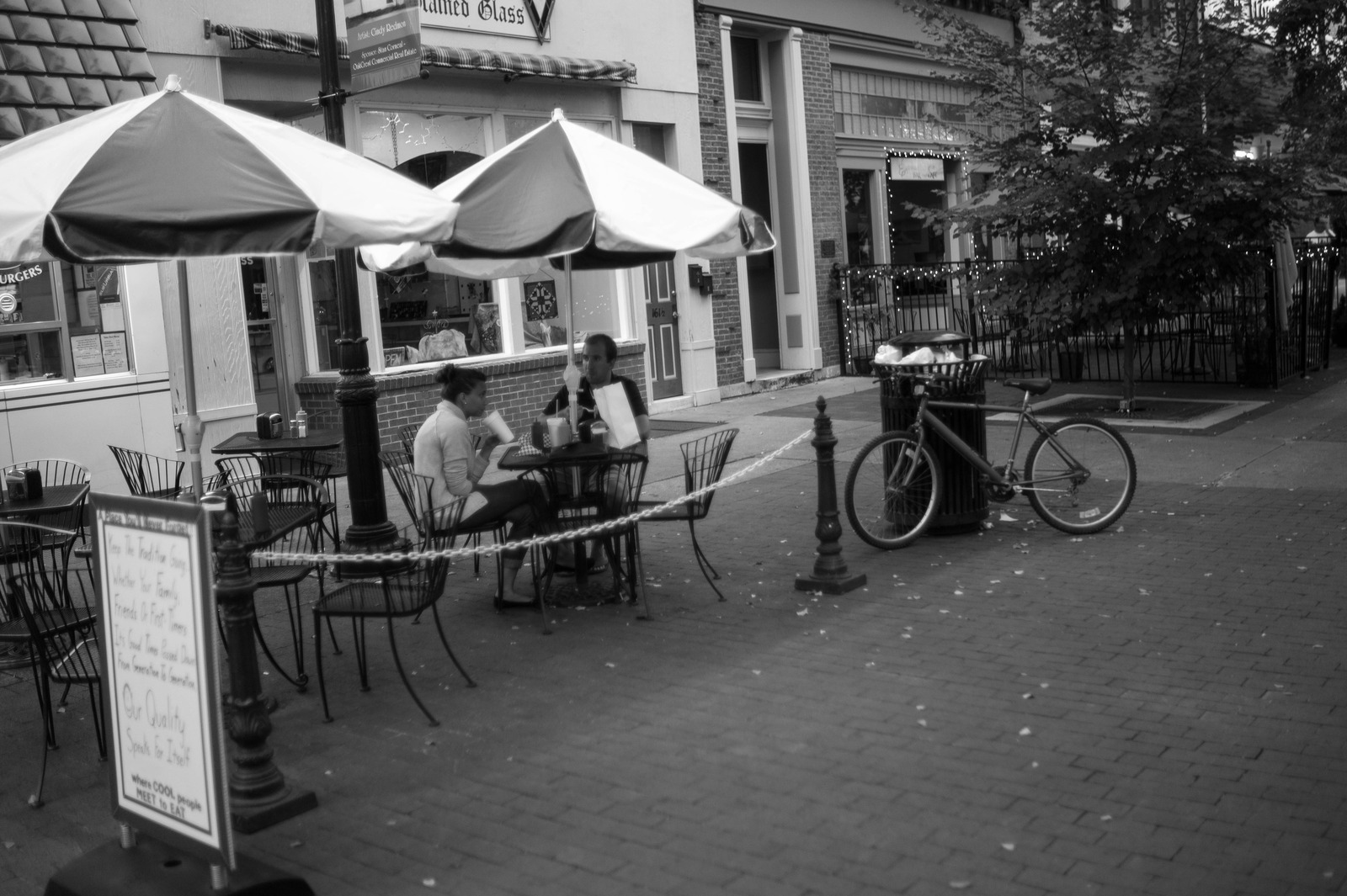 Charming Café Conversation